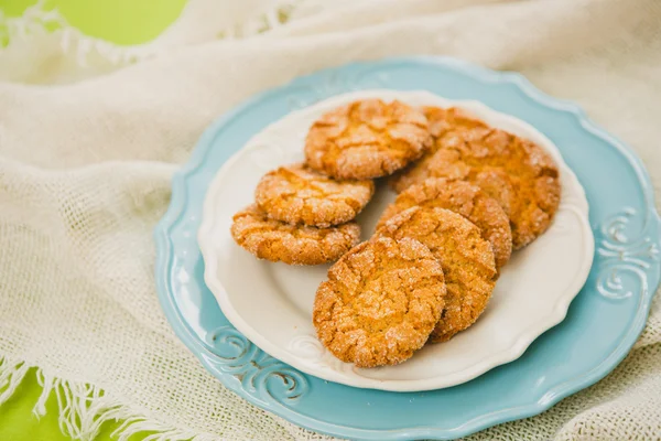 Biscuits à l'avoine aux couleurs chaudes d'automne — Photo