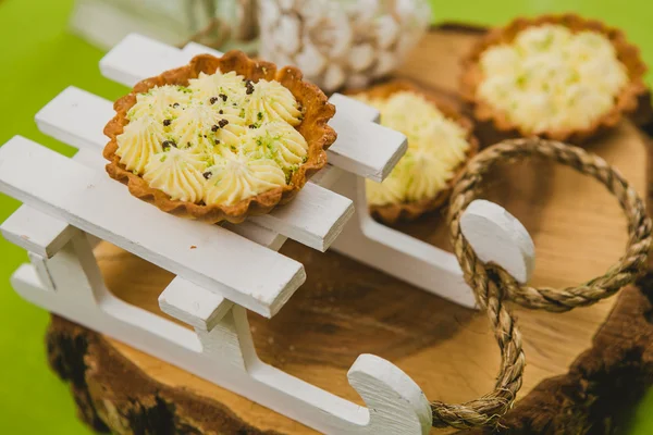 Pastel tradicional de Navidad. Colores cálidos . — Foto de Stock