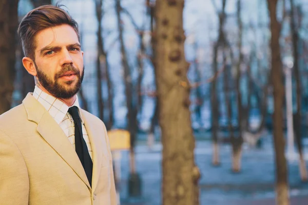 Young man posing in the street — Stock Photo, Image