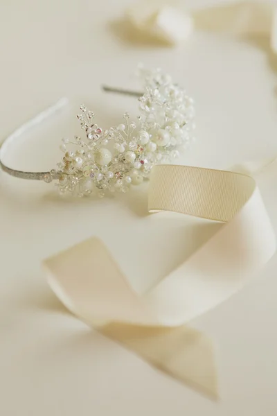 Composition des accessoires de mariage mariée — Photo