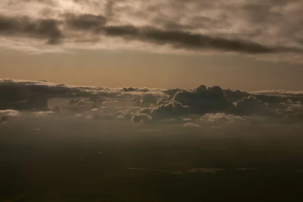 Traumhafte Aussicht aus dem Flugzeug — Stockfoto