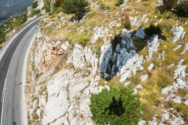 The mountain road in Montenegro. — Stock Photo, Image