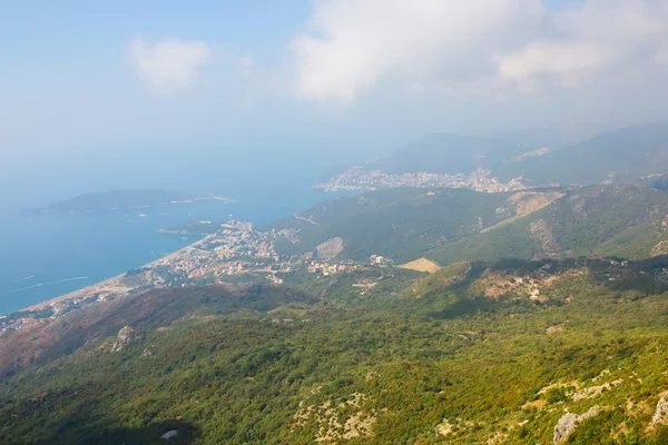 Montenegro, Rafailovici. view on sea beach — Stock Photo, Image