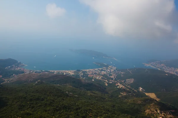 Montenegro, Rafailovici. view on sea beach — Stock Photo, Image