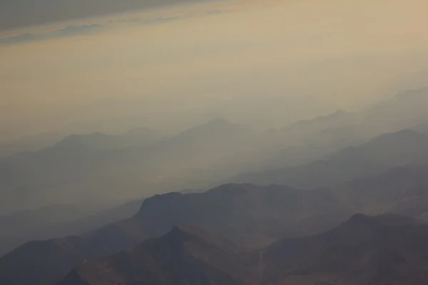 Landscape of Mountain.  view from airplane window — Stock Photo, Image