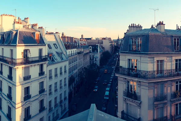 Paris. Utsikt över stadens tak. — Stockfoto