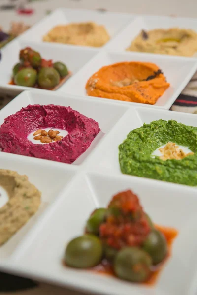 Hummus delizioso e sano — Foto Stock