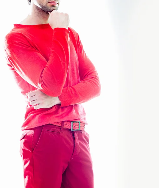 Elegante joven guapo hombre . —  Fotos de Stock