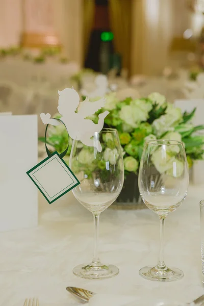 Svatební dekorace stolu — Stock fotografie