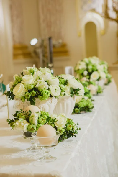 Tischdekoration für Hochzeiten — Stockfoto