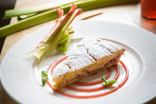 Gâteau à la rhubarbe — Photo