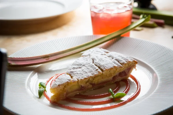 Gâteau à la rhubarbe — Photo