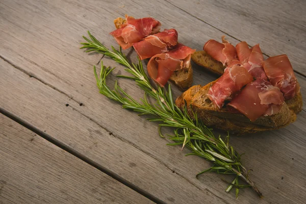 Jamón en rodajas — Foto de Stock