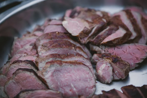 Meat on BBQ. Shallow DOF. — Stock Photo, Image