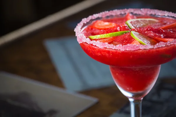 Cocktail di margarita alla fragola — Foto Stock