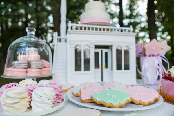 Dessert bord til en fest . - Stock-foto