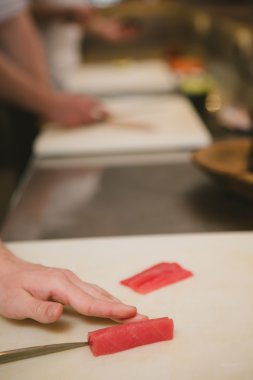 taze çiğ sashimi, Japon couisine.