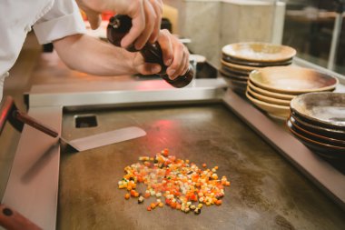 karides ve sebze pirinçli Şef