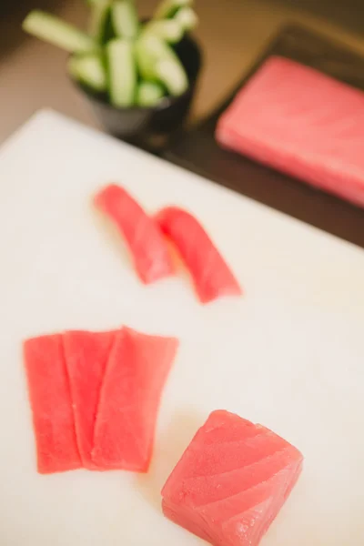 Sashimi crudo fresco, cucina giapponese — Foto Stock