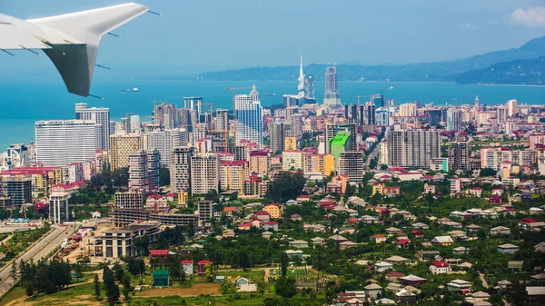 Aerial view of  city on Black Sea coast, Batumi, Georgia. — Stock Photo, Image