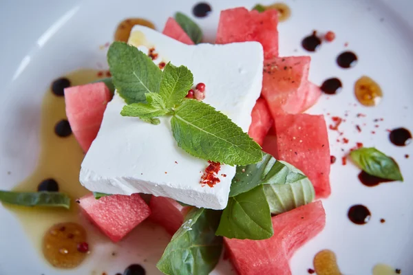 Healthy Watermelon Salad — Stock Photo, Image