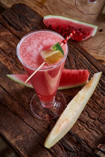 Egészséges görögdinnye smoothie — Stock Fotó