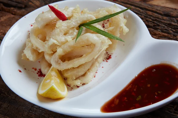 Deep Fried Calamari Rings — Stock Photo, Image