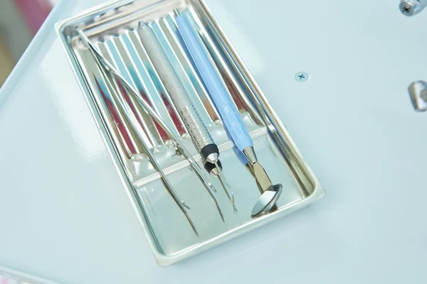 Closeup of a modern dentist tools — Stock Photo, Image