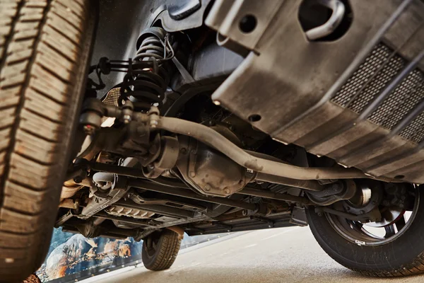 View from the bottom of a car — Stock Photo, Image