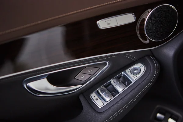 Luxury car interior details. — Stock Photo, Image