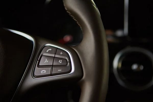 Luxo carro interior detalhes . — Fotografia de Stock