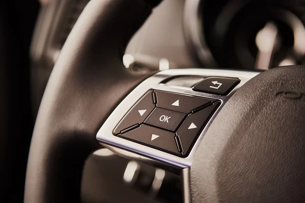 Luxury car interior details. — Stock Photo, Image