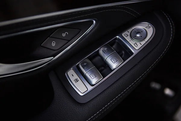Luxury car interior details. — Stock Photo, Image