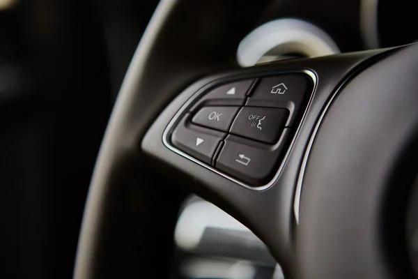 Luxo carro interior detalhes . — Fotografia de Stock