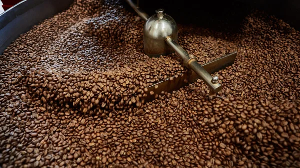 Freshly roasted coffee beans — Stock Photo, Image