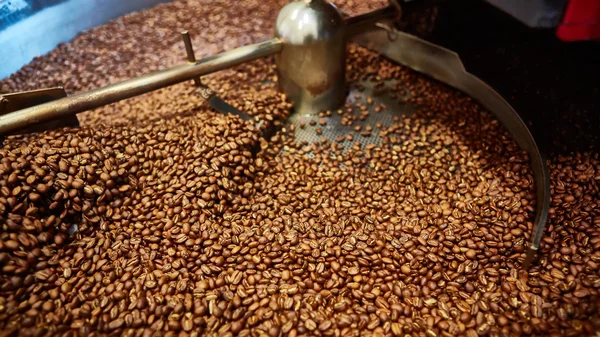 Freshly roasted coffee beans — Stock Photo, Image