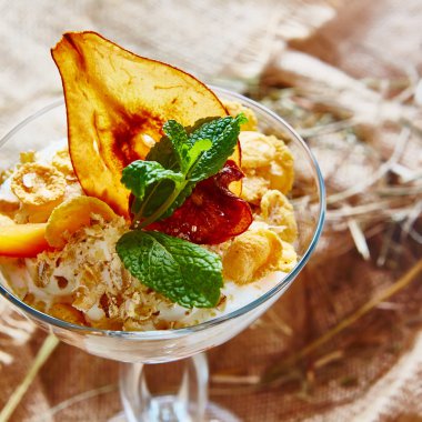 nane ile ev yapımı dondurma