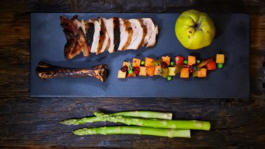 Izgara domuz pirzolası.