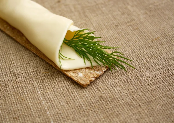Szendvics kenyér, sajt — Stock Fotó
