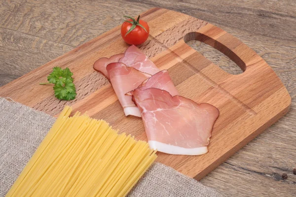 Ingredients for Pasta Carbonara — Stock Photo, Image