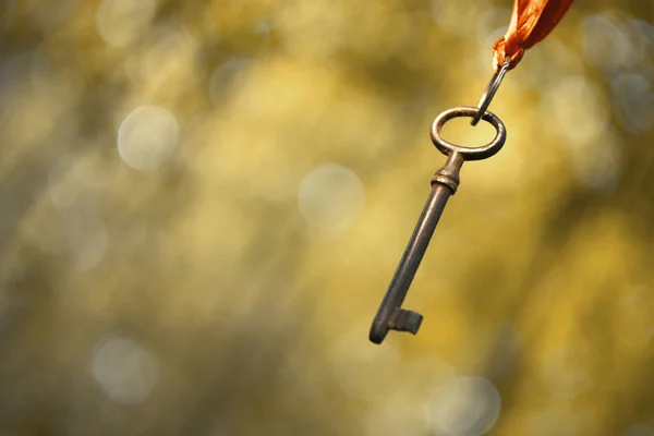 Pendurado chave velha — Fotografia de Stock