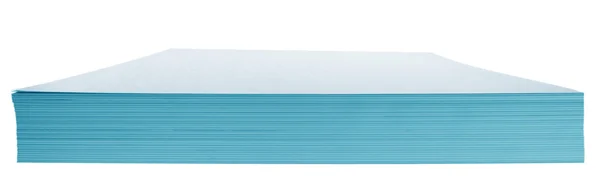 Stapel papier - licht blauw — Stockfoto
