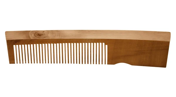 Wooden comb isolated — Stock Photo, Image