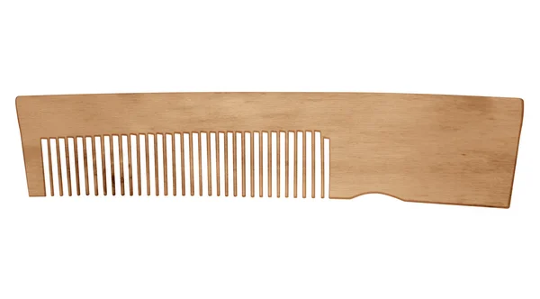 Wooden comb isolated — Stock Photo, Image