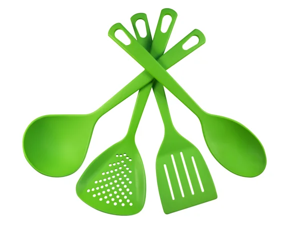 Utensílios de cozinha - verde — Fotografia de Stock