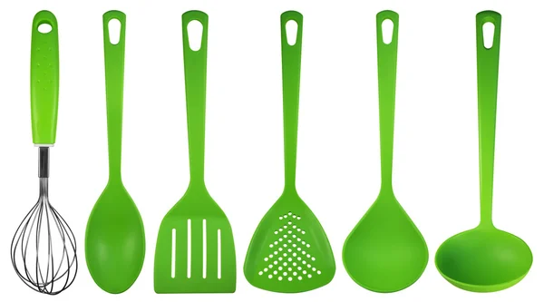 Кухонне начиння - зелене — стокове фото