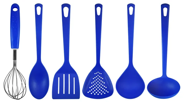 Utensílios de cozinha - azul — Fotografia de Stock