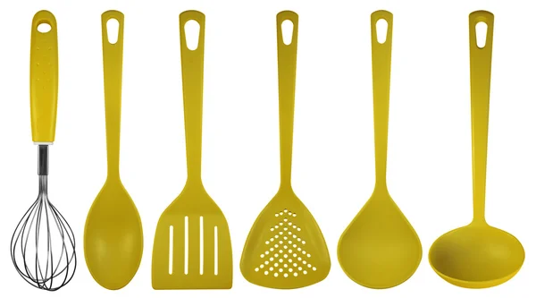 Utensílios de cozinha - amarelo — Fotografia de Stock