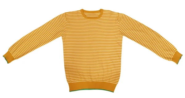 T-shirt-turuncu ve beyaz çizgili — Stok fotoğraf