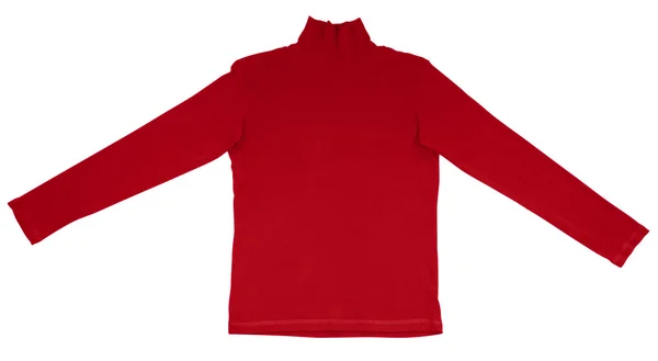 T-shirt with long sleeves - red — Stock Photo, Image